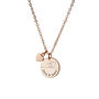 Personalised Dual Hearts Polished Heart + Disc Necklace, thumbnail 5 of 7