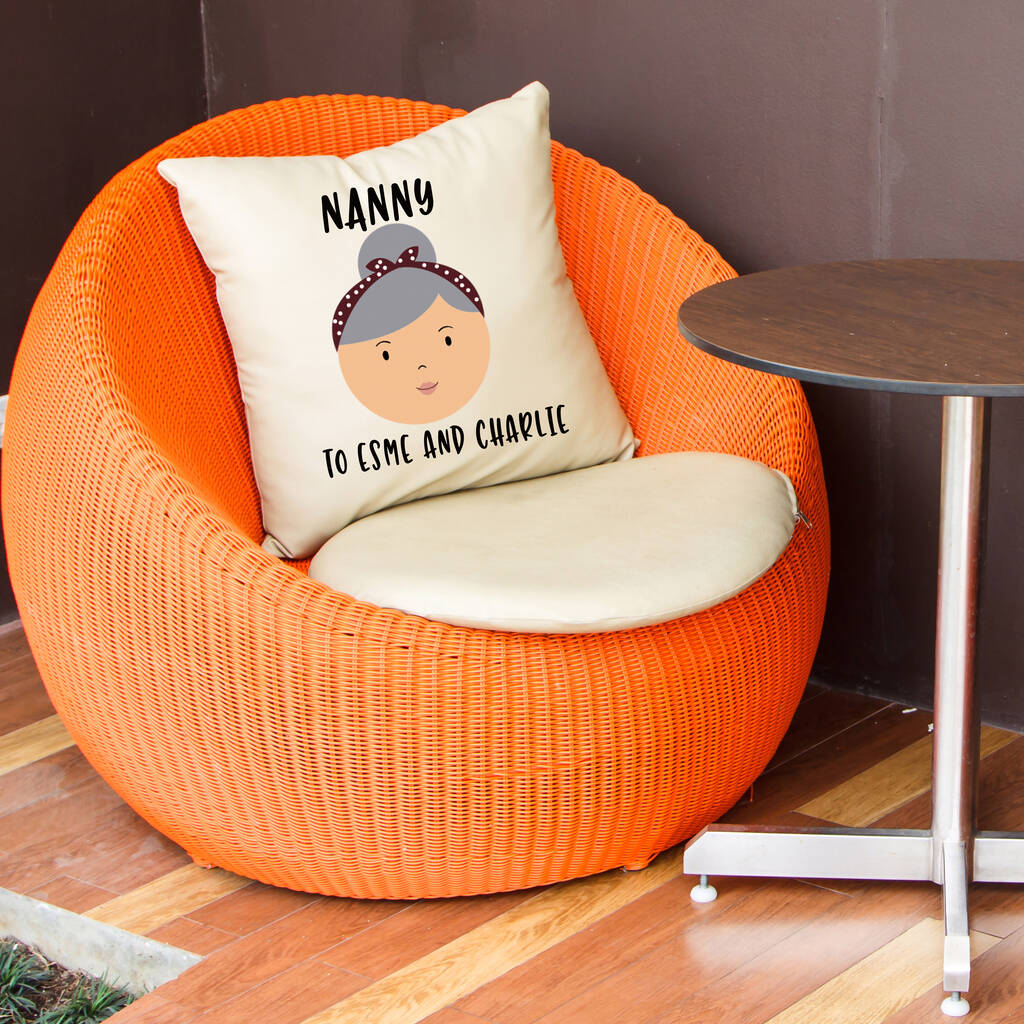 Personalised Face Cotton Cushion Cover By Personalised Penguins