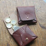 Personalised Leather Coin Pouch, thumbnail 1 of 8