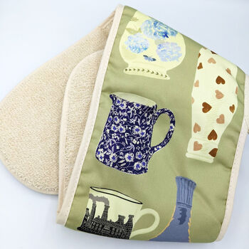 Luxury Pottery China Pattern Oven Gloves, 4 of 6