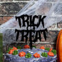 Halloween Trick Or Treat Reusable Acrylic Cake Topper, thumbnail 1 of 3