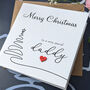 Father Christmas Card, 3D Wooden Heart, thumbnail 1 of 4