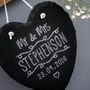 Engraved Slate Wedding Heart, thumbnail 1 of 2