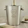 Personalised Botanical Heart Stainless Steel Ice Bucket, thumbnail 4 of 4