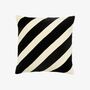 Theta Humbug Stripe Velvet Cushion, thumbnail 4 of 5