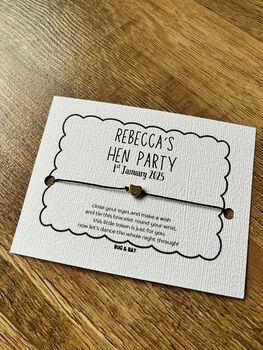 Personalised Hen Party Bracelets / Bride To Be Bracelet, 2 of 3