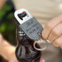 Personalised Leather Groomsman Bottle Opener Keyring, thumbnail 1 of 2