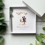 Handmade Wedding Day Card, Romanic Bride And Groom Design, thumbnail 3 of 6