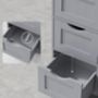 White Slim Storage Cabinet With Four Drawers, thumbnail 8 of 10