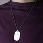 Personalised No.One Stainless Steel Dog Tag Necklace, thumbnail 4 of 7