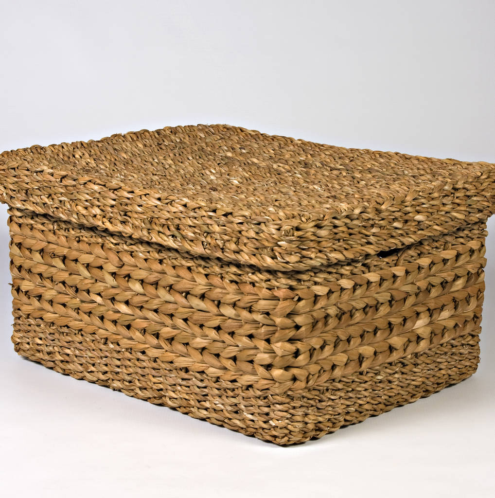 water hyacinth set seven baskets with lid hg10 by