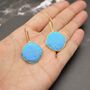 Sterling Silver Howlite Earrings, thumbnail 4 of 9