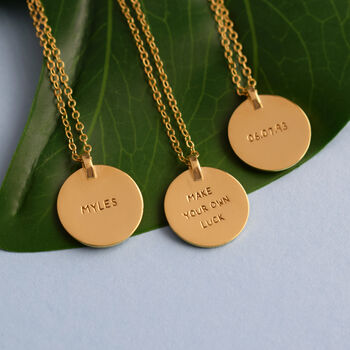 18k Gold Vermeil Or Silver Personalised Rose Necklace, 5 of 7