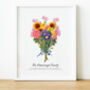 Personalised Family Birth Flower Print | Gift For Mum, thumbnail 2 of 10