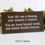 Personalised Memorial Bench Plaque, thumbnail 3 of 7