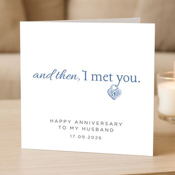 Anniversary Card For Husband, Romantic Personalised Card For Him, 4 of 7