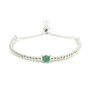 Silver Emerald May Birthstone Bracelet, thumbnail 3 of 11