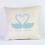 Personalised Valentines Cushion / Swans, thumbnail 2 of 2