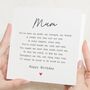 Birthday Poem Card Personalised For Mum, thumbnail 1 of 7