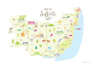 Map Of Suffolk, 7 of 8