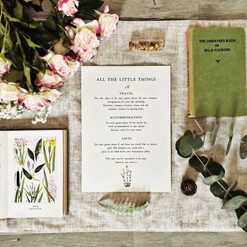 Vintage Wildflower Wedding Stationery, 10 of 12