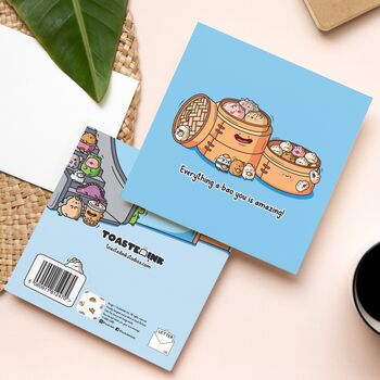 Bao Buns Card | Cute Greetings Card, 3 of 5