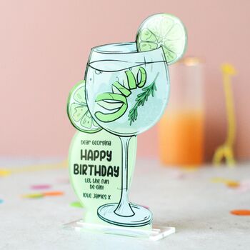 Personalised Cocktail Card, Gin And Tonic, 2 of 6