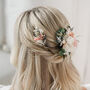 Felicity Pale Pink Wedding Dried Flower Short Hair Vine, thumbnail 5 of 5