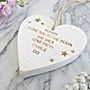 Personalised To The Moon And Back Wooden Heart Keepsake, thumbnail 1 of 2