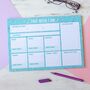 Weekly Planner | Rainbow A4 Desk Planner Pad, thumbnail 1 of 4