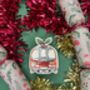 London Tube Train Wooden Christmas Bauble, thumbnail 2 of 2