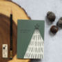 Pack Of Four Simple, Illustrated Christmas Cards, thumbnail 4 of 6