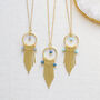 Gold Plated Tapered Statement Necklace, thumbnail 7 of 12