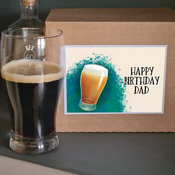 Engraved Pint Glass Personalised 60th Birthday Gift, 3 of 11
