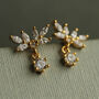 Japanese Oak Leaf Jewel Earrings, thumbnail 1 of 7