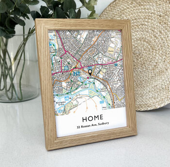 Framed New Homeowner UK Location Map Print, 9 of 9