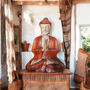 Large Wooden Buddha Statue Ornament For Home Meditation, thumbnail 7 of 11