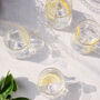 Elegant Gold Rimmed Glass Mugs, thumbnail 4 of 5