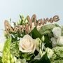 Personalised Wooden Name Flower Prop, thumbnail 1 of 2