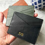 Personalised Leather Card Wallet, thumbnail 3 of 5