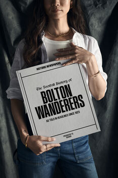 Bolton Wanderers Personalised Football Gift Bwfc Newspaper History Book, 8 of 12