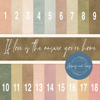 Minimalist Personalised Art Range Of Colours, 2 of 5