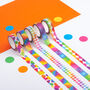 Colourful Circles Washi Tape, thumbnail 2 of 4