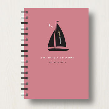 Personalised Boat Lover's Journal Or Notebook, 7 of 10