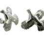 Sterling Silver Grouse Cufflinks, thumbnail 2 of 3