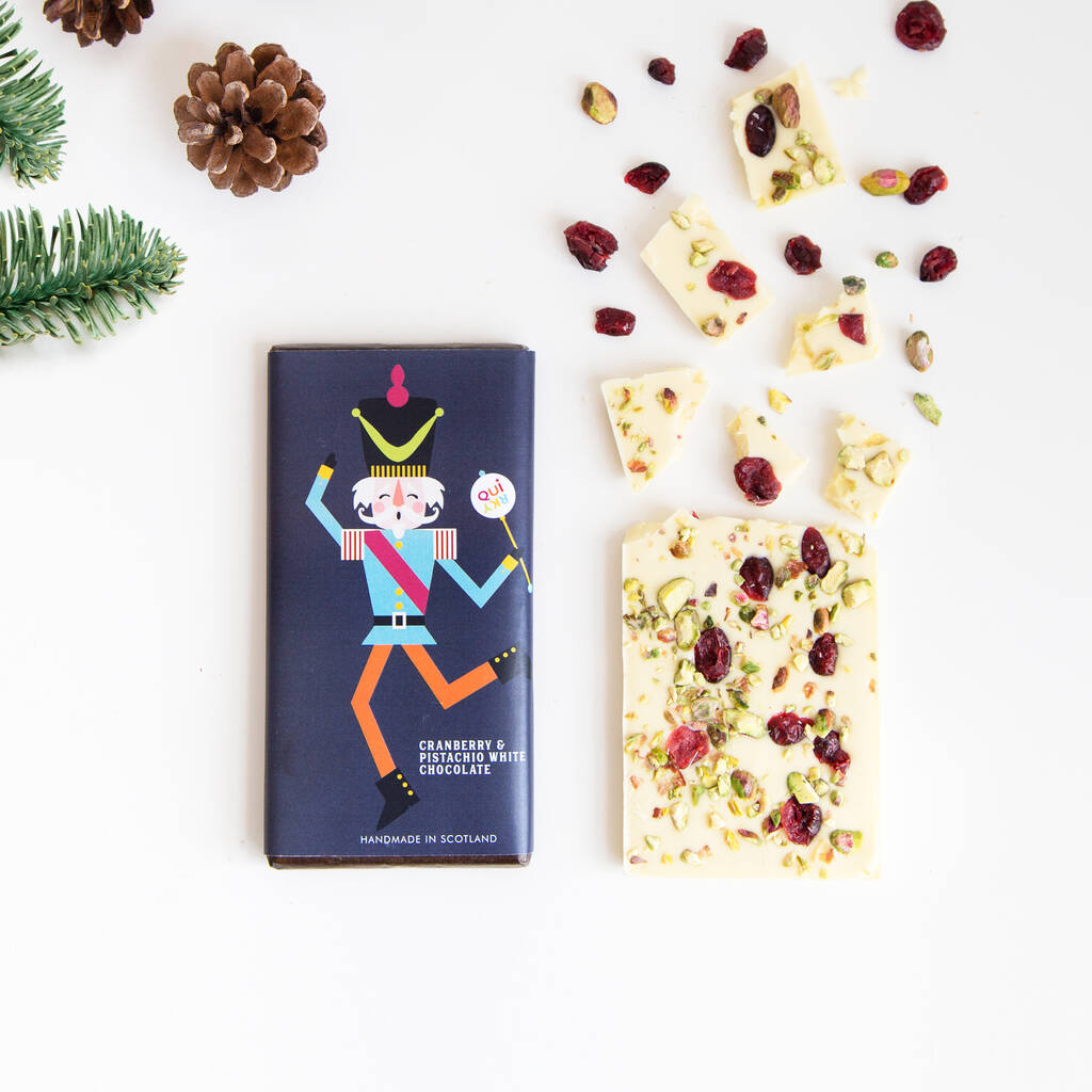 Nutcracker Festive Chocolate Bar Gift Set By Quirky Chocolate