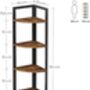 Five Tier Corner Shelf Multipurpose Storage Shelf Stand, thumbnail 6 of 9