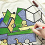 Neo Memphis Colour In Top With Fabric Pens, thumbnail 2 of 9