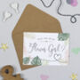 Palm Leaf Will You Be My Flower Girl Card, thumbnail 1 of 1