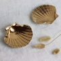 Gold Scallop Shell Jewellery Trinket Dish, thumbnail 4 of 5